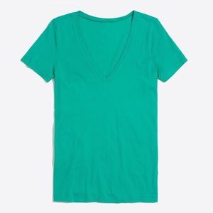 J. Crew Bright Patina Green Tissue Tee L